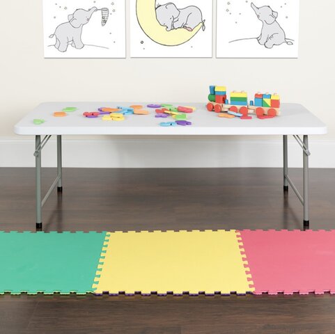 4 ft Rectangular Table for Kids